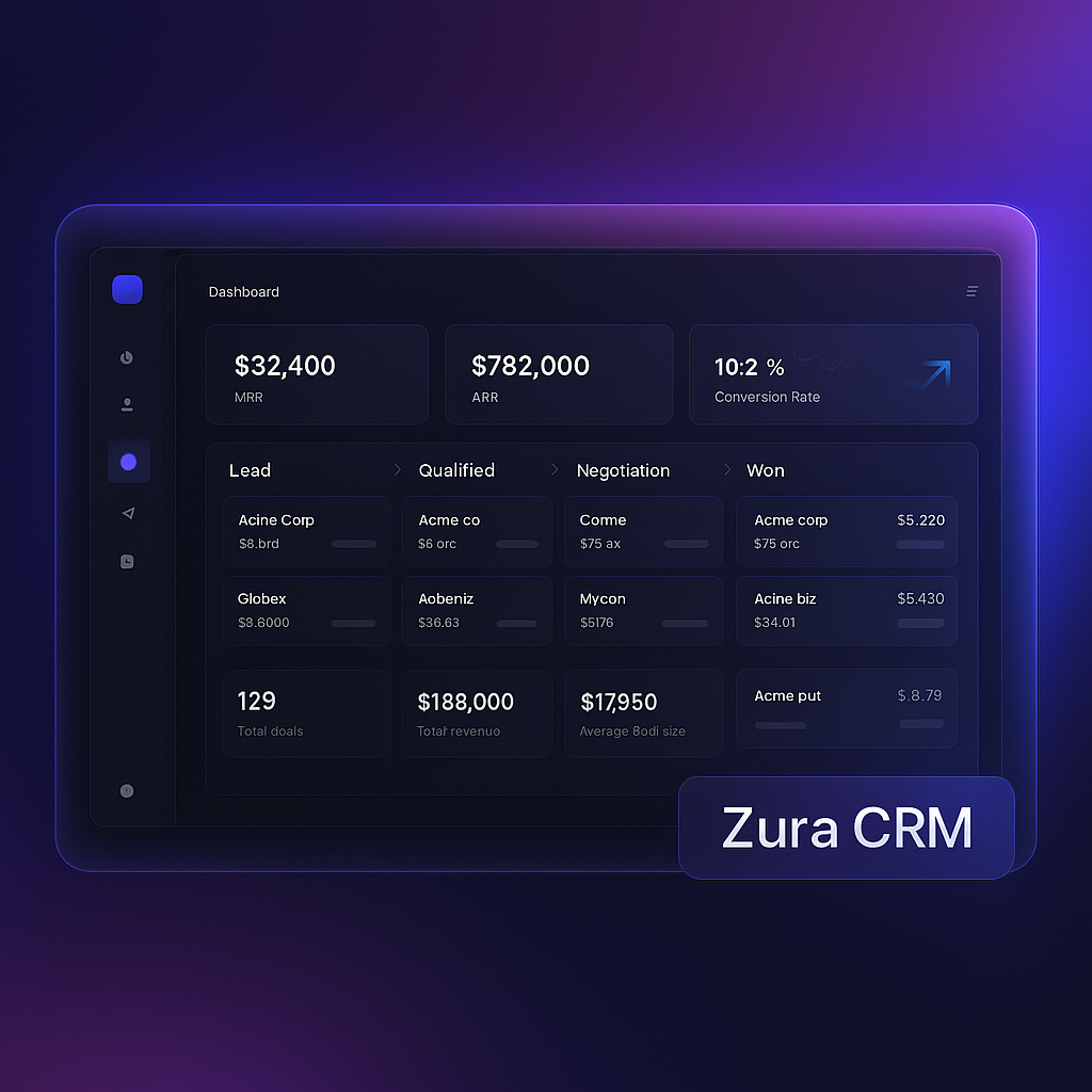 Zura CRM – MERN customer relationship manager